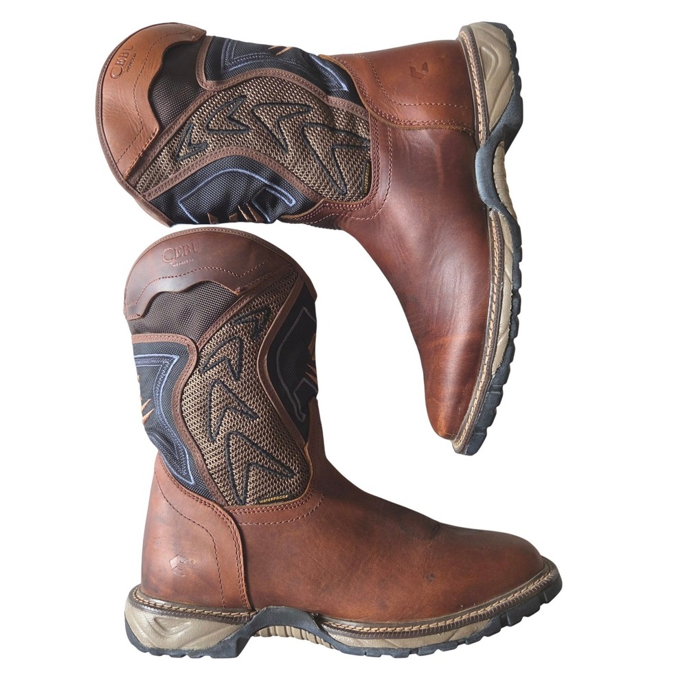 Cebu Rayo Advant-WP Mens Leather Waterproof Work Boots Tan Square Toe 9.5